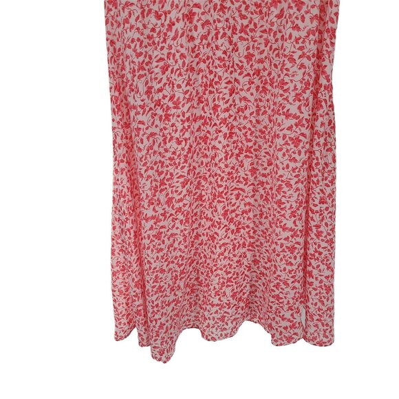33. Joy Gordon Vintage Floral Print Dress red and white size 12 - Picture 2 of 10